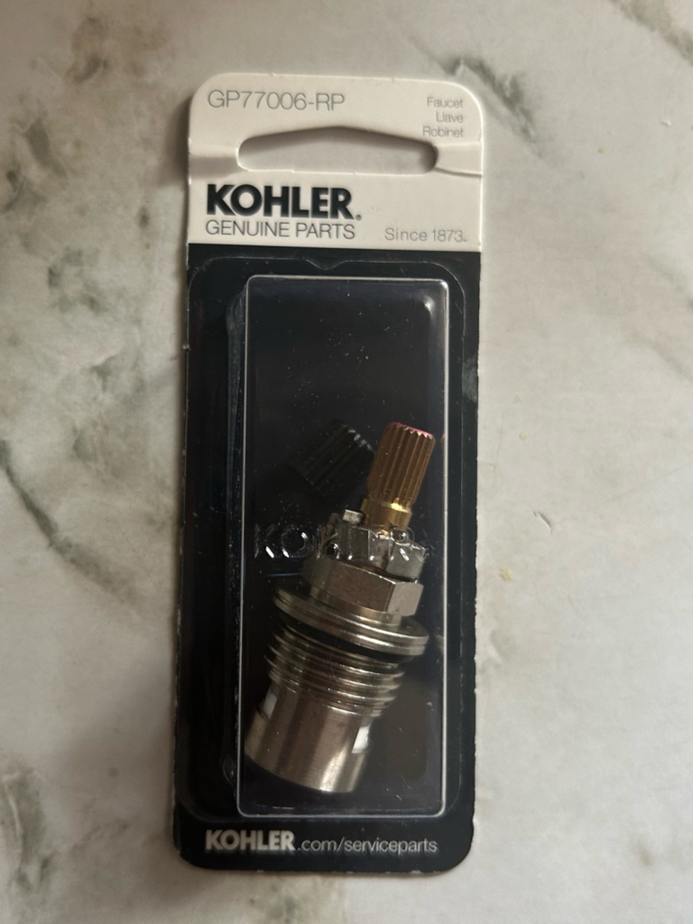 KOHLER Genuine Part GP77006-RP Ceramic Valve (Cold)